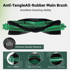 TOSOMO Roomba side brushes with soft nylon bristles for edge cleaning.