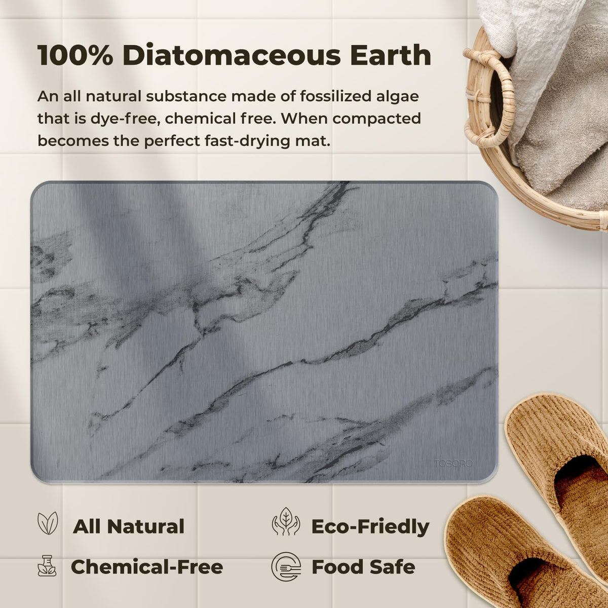 TOSORO gift-ready bathroom mat for housewarmings and holidays.