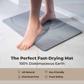 TOSORO included rubber mat base adds grip for stability on wet floors