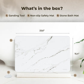 TOSORO Stone Bath Mat durable sustainable design for long-lasting use.