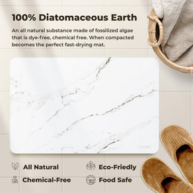 TOSORO Stone Bath Mat versatile for kitchen drying and plant areas.