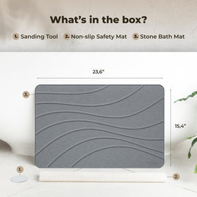 TOSORO Mat used as versatile drying rack or plant/pet-bowl base in home.