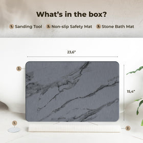 TOSORO versatile stone mat doubles as kitchen drying rack.