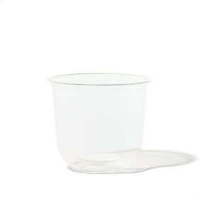 TOSSWARE Natural Arc close-up shows plant-based PLA durability for cold drinks.