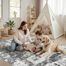 Tosuoka foldable 5x7 rug easy to store