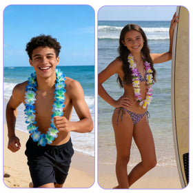 Totstio bright tropical colors elevate photo backdrops for beachy events.