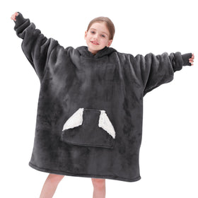 Touchat machine washable wearable blanket hoodie simplifies cleanup after playtime