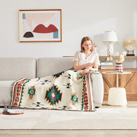 Touchat blanket tassels close-up highlights decorative fringe and craftsmanship.