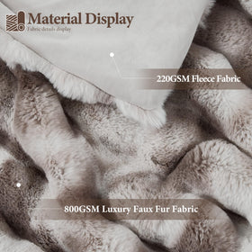 Touchat ruched plush blanket adds chic decor and cozy warmth.