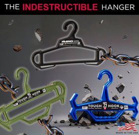 Tough Hook DuraResin construction resists impact under tough conditions.
