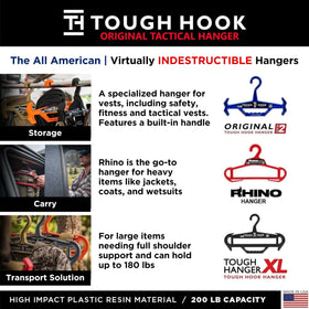 Tough Hook Original USA manufacturing highlights quality control and sturdy design.