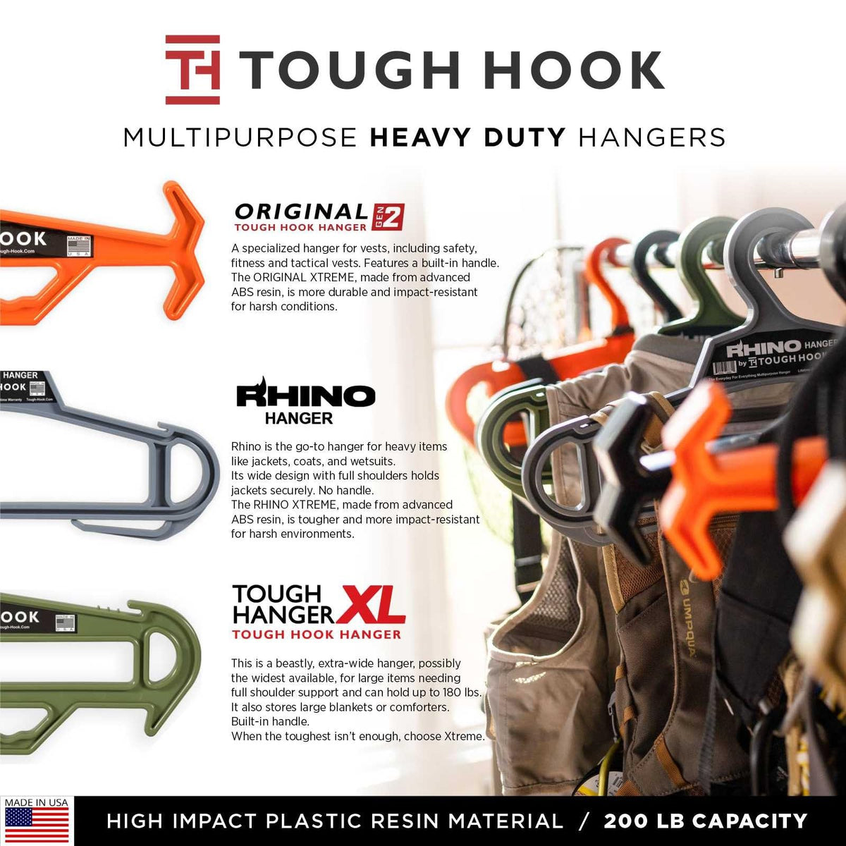Professional-grade hanger trusted by military and law enforcement.