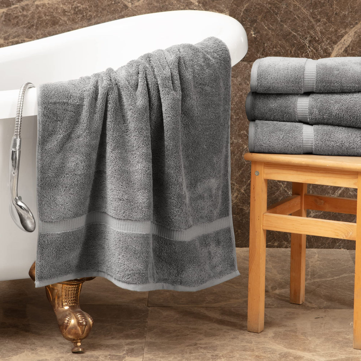 Towel Bazaar premium Turkish cotton towels feel even softer after washing for everyday luxury.