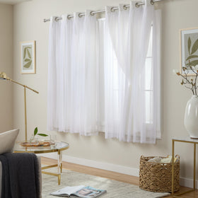 Town and Country Luxe Talia room-darkening blackout panel blocks harsh sun for comfy rooms.