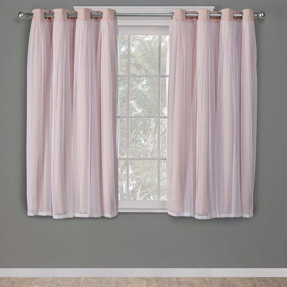 Town & Country Luxe Talia curtain panel view showing double layer design and soft sheen.