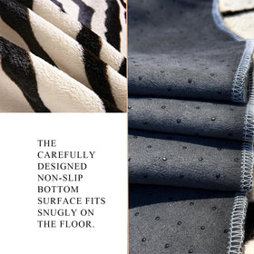 Townssilk Area Rug cream faux zebra room decor idea features subtle pattern for stylish floors