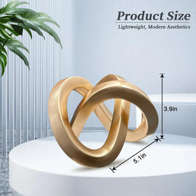 toytoto gold knot artwork for desk or coffee table elevates space