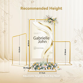 TPFWTD adjustable-height sign stand showcases posters beautifully for events.