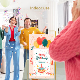 TPFWTD heavy-duty easel keeps large signs upright outdoors.