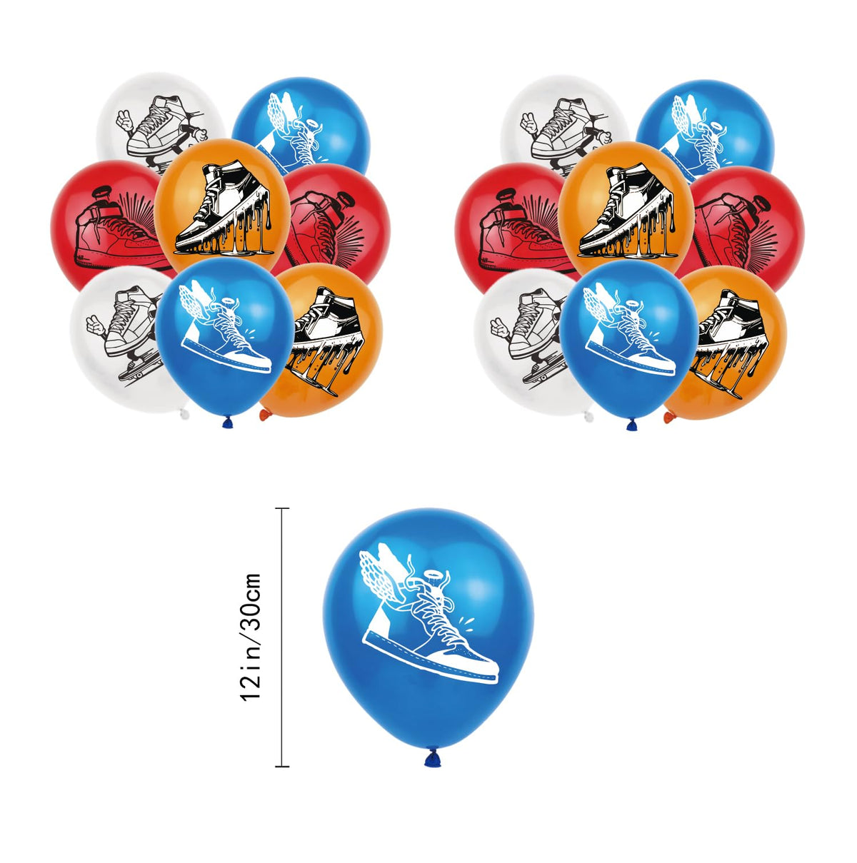 TPLUSHT sneaker balloons add festive color throughout the venue