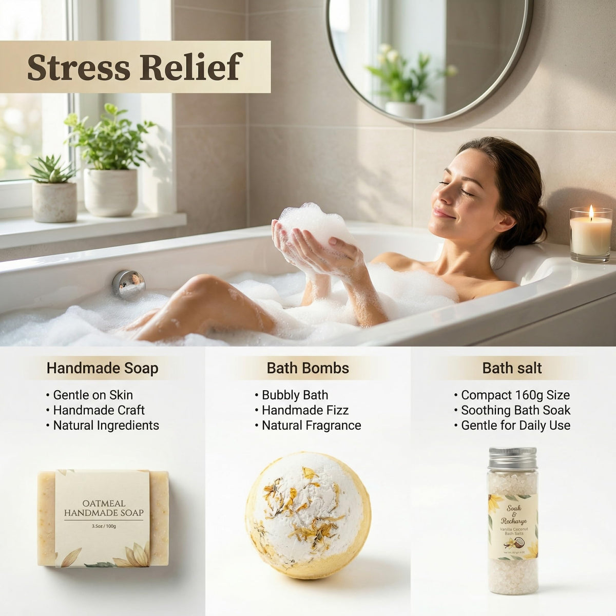 TQZDBXK Marigold bath bomb for a gentle fragrance