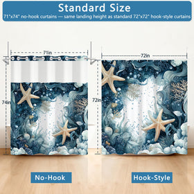 TQUQOBU snap-in liner dual-layer curtain with visible inner liner detail