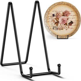 TR-LIFE 10inch plate stand, front view, secure display for plates