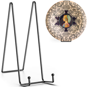 TR-LIFE 16-inch plate stand securely holds large plates for elegant displays