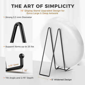 TR-LIFE heavy-duty easel stand supports heavy frames with stability