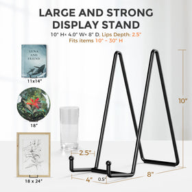 TR-LIFE plate display easel in wrought iron, durable showcase for art