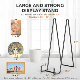 TR-LIFE 12-inch stand showing wide base for stable tabletop display.