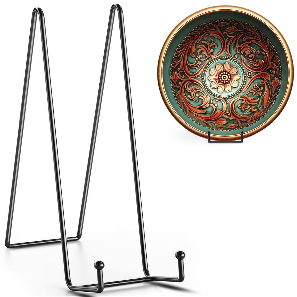 TR-LIFE 16 inch black plate stand three pack for stable large item displays