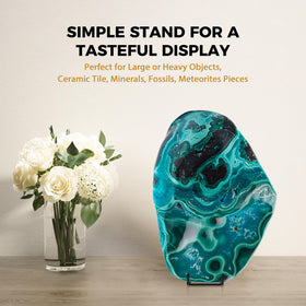TR-LIFE stand with 9.8-inch depth enhances stability on surfaces.
