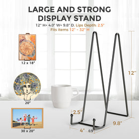 TR-LIFE stand for plates and frames highlights artwork with sturdy support and tilt for visibility.