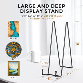 TR-LIFE tabletop display easel with wide base keeps signs upright