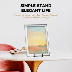 TR-LIFE tilt-enabled easel keeps large displays angled for easy viewing