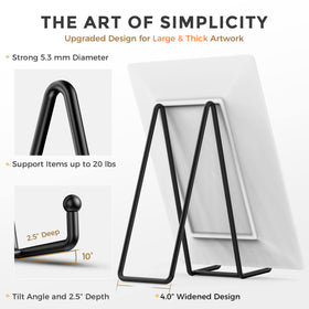TR-LIFE wrought-iron easel supports heavy items without bending