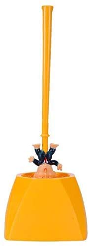Toilet brush and holder set keeps your bathroom organized.