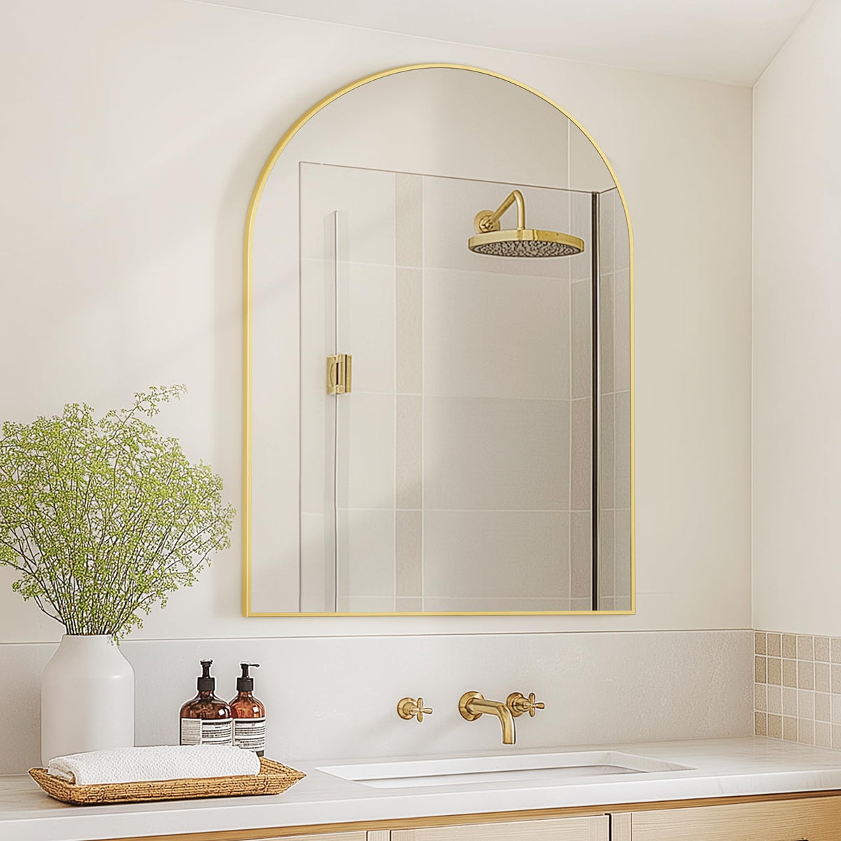 TRAHOME back hooks enable quick wall mounting for flexible placement.