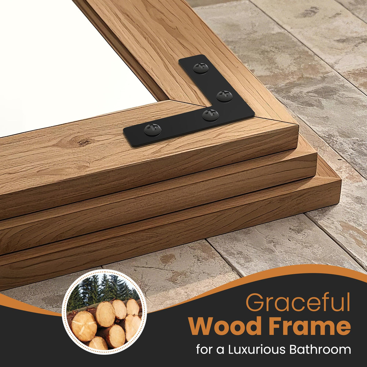 Packaging and mounting hardware included with the TRAHOME mirror