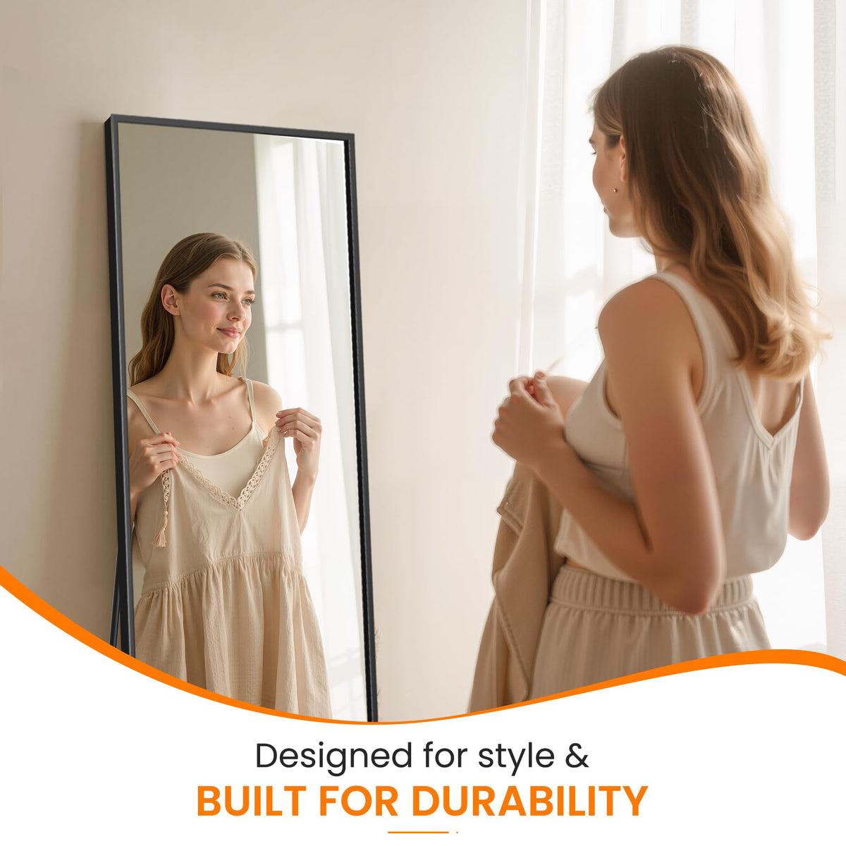 TRAHOME versatile mirror suits modern, classic, or boho interiors