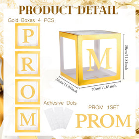 Trandraft 11.8-inch balloon box provides transparent elegance for prom and graduation.