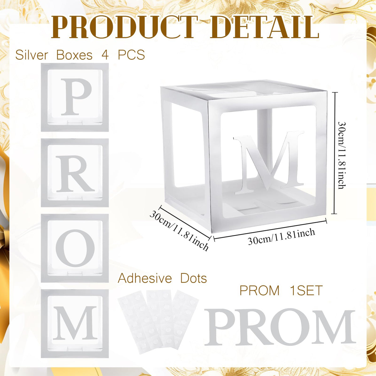 Trandraft clear balloon boxes assembled for quick, stylish party setup.