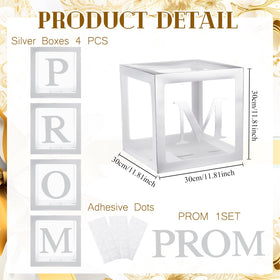 Trandraft clear balloon boxes assembled for quick, stylish party setup.