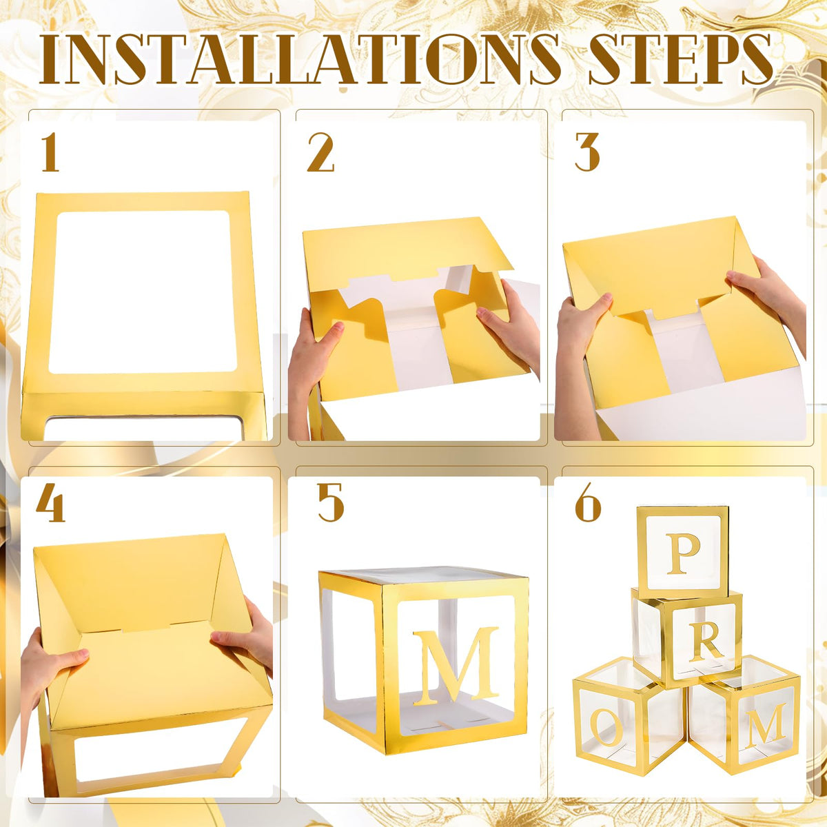 Trandraft four-letter box set adds charm and color to any display.