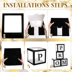 Trandraft prom box decor enhances ambient photos and setup