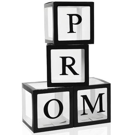 Trandraft prom boxes four-letter display ready for balloon decor