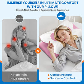 TranquilMoments detachable heart-shaped pillowcase with breathable fabric