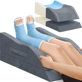 TranquilRelax double leg elevation pillow assembly provides stable support.