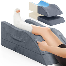 TranquilRelax leg elevation pillow adjustable height for customized leg support.